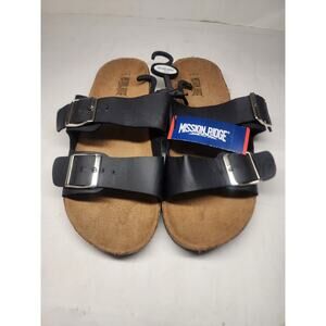 Mission Ridge Men's Black And Brown Double Strap Sandals Size S 8/9
